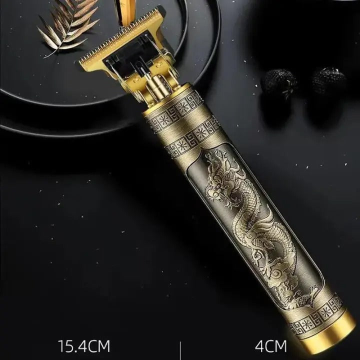 Vintage T9 Professional Hair Trimmer – USB Rechargeable Cordless Clipper For Men (Metal Body)