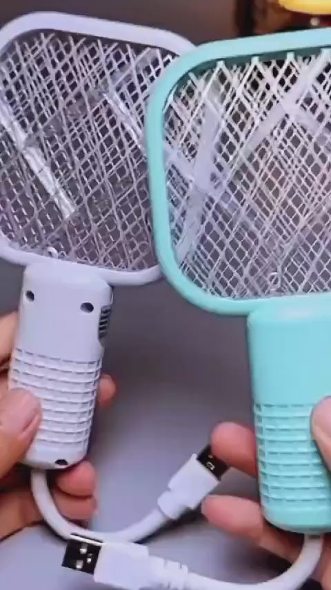 Electric Mini USB Mosquito Killer Racquet Lamp Wireless Night Bulb Effective Insect Catcher